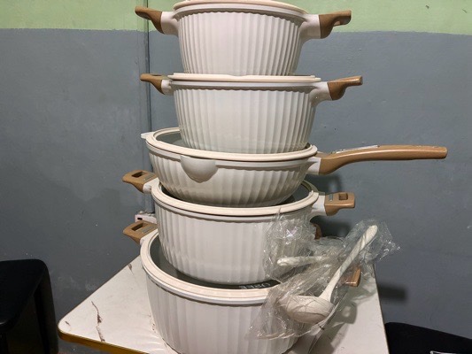 aluminium cookware set 12 pcs sets